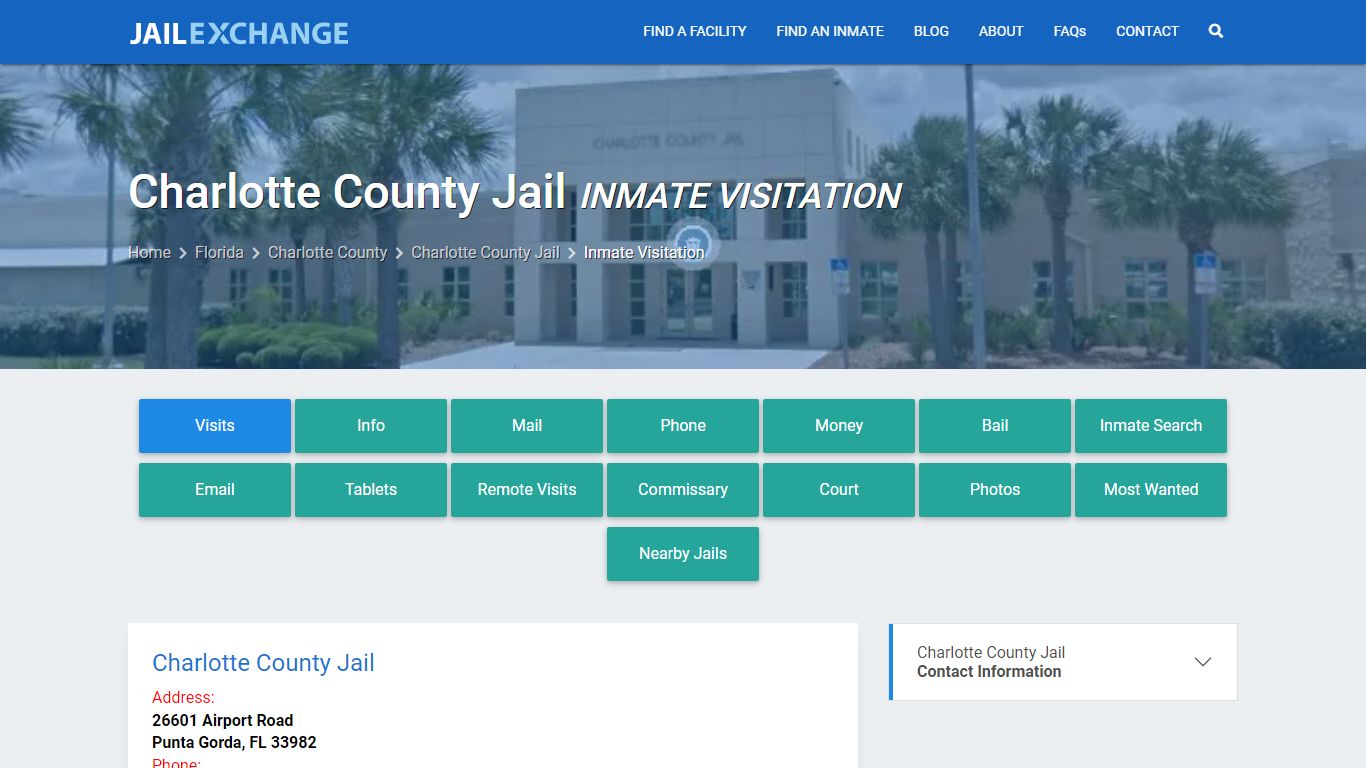 Inmate Visitation - Charlotte County Jail, FL - Jail Exchange